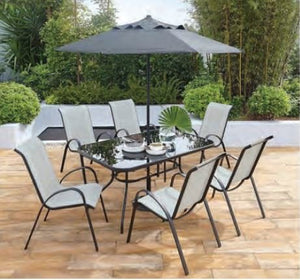 NAPLES 6 SEATER  SET RECTANGLE TABLE