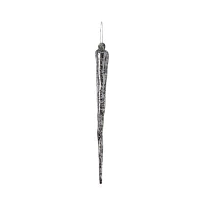 PLC Icicles Mercury W Hanger 2-Pack silver decorative holiday ornaments by Keans Claremorris