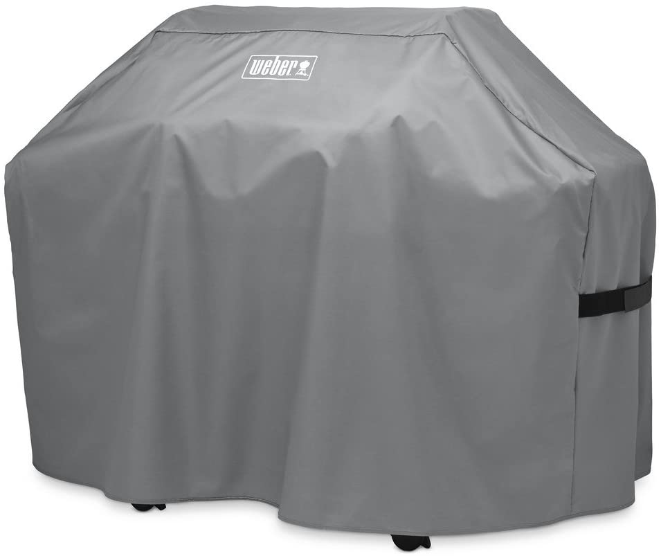 Weber Standard BBQ Cover for Genesis II & Spirit II 3-Burner Grills, durable polyester, all-weather protection, Kean’s