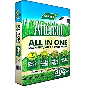 Westlands Aftercut Feed Weed Mosskiller 400m2 – fast moss and weed control, lawn feed, greens lawn in 7 days | Keans