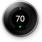 Load image into Gallery viewer, Google Nest Learning Thermostat 3rd Gen (stainless Steel)
