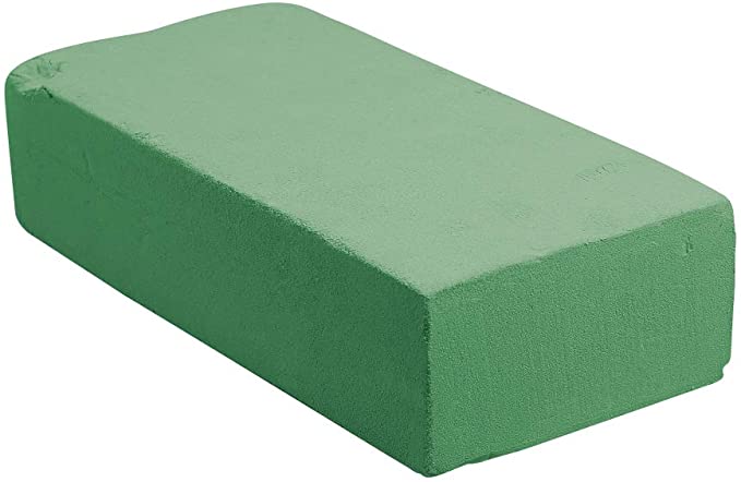 Oasis Wet Floral Foam Brick for fresh flowers, easy to shape, absorbs water, supports stems – Keans Claremorris