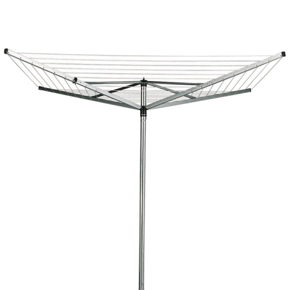 Brabantia Topspinner Rotary 4 Arm Clothes Line 50m, UV-resistant, adjustable tension, smooth rotating arms – Keans