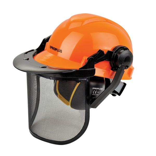 Forestry Chainsaw Helmet Visor Kit with earmuffs and mesh face shield, EN safety certified – Keans Claremorris