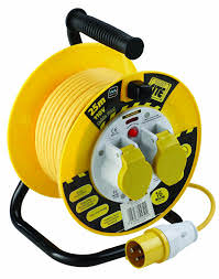 Faithfull 110V Cable Reel 25m, durable for indoor and outdoor use, available at Keans Claremorris