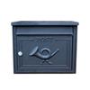 Black Danube Through the Wall Post Box, Cast Aluminium, Secure Key Lock, Traditional Design – Keans Claremorris
