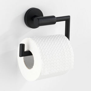 Wenko Bosio Black Toilet Paper Holder w o cover