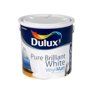 Dulux Vinyl Matt White 2.5LTR