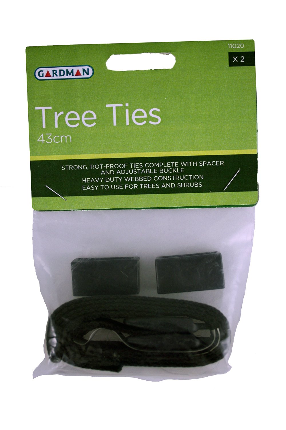 Gardman Rose & Shrub Tree Ties 43cm 2 Pack for plant support, flexible and durable – available at Keans Claremorris.