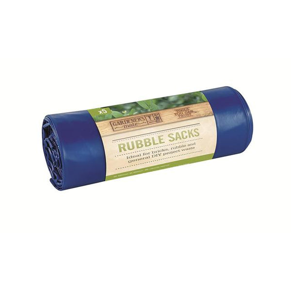 Gardman Rubble Sack Blue 8 Pack, 30L heavy-duty polythene sacks for garden and DIY waste, Keans Claremorris.