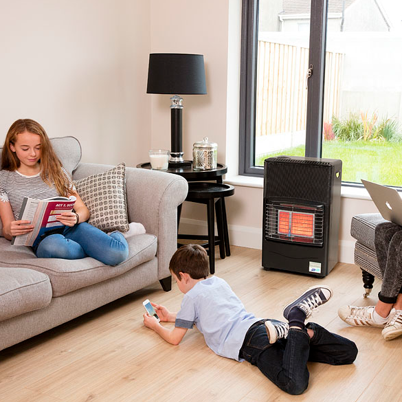 Flogas Superser Gas Heater – efficient heating solution, reliable performance, available at Keans Claremorris.