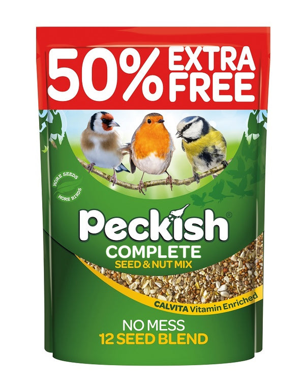 Peckish Complete 2Kg bird seed mix with 12 ingredients, high energy, no waste, added Calvita vitamins - Keans Claremorris.