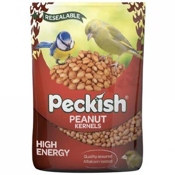 Peckish Peanuts 12.75kg husk-free whole peanuts, high-energy bird food tested for aflatoxins, ideal for garden birds - Keans