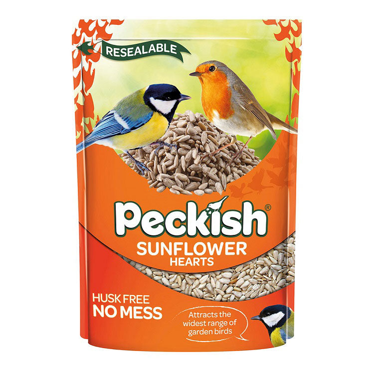 Peckish Sunflower Hearts 2kg – energy-rich, husk-free bird food attracting colorful garden birds | Keans Claremorris