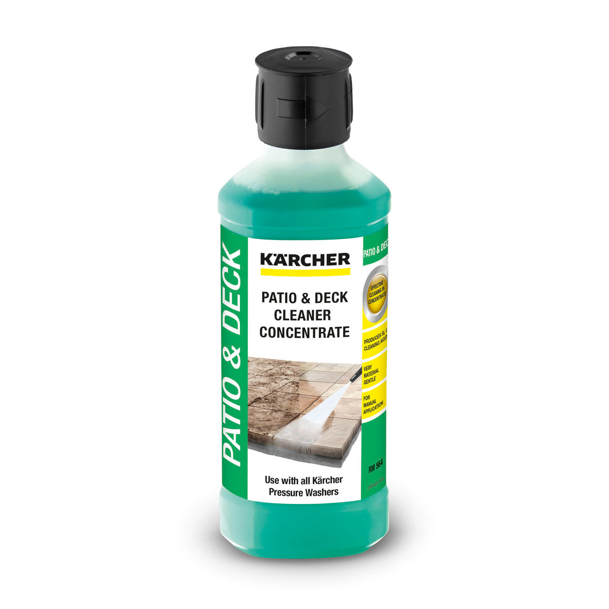 Karcher Patio & Deck Cleaner Concentrate 500ml removes oil, grease, green stains, ideal for patios and decks – Keans