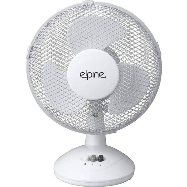 Elpine Compact 2 Speed 9″ Oscillating Desk Fan