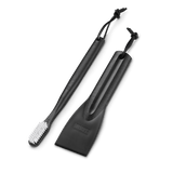 Gas Grill Maintenance Kit with flexible brush and angled scraper for BBQ cleaning, from Kean’s Claremorris. – online at