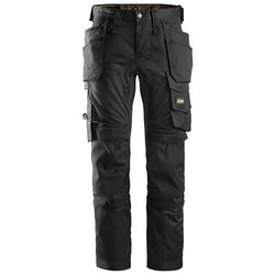 Black Snickers All Around Stretch Trousers with holster pockets, CORDURA® knees, 4-way stretch, slim fit – Keans Claremorris