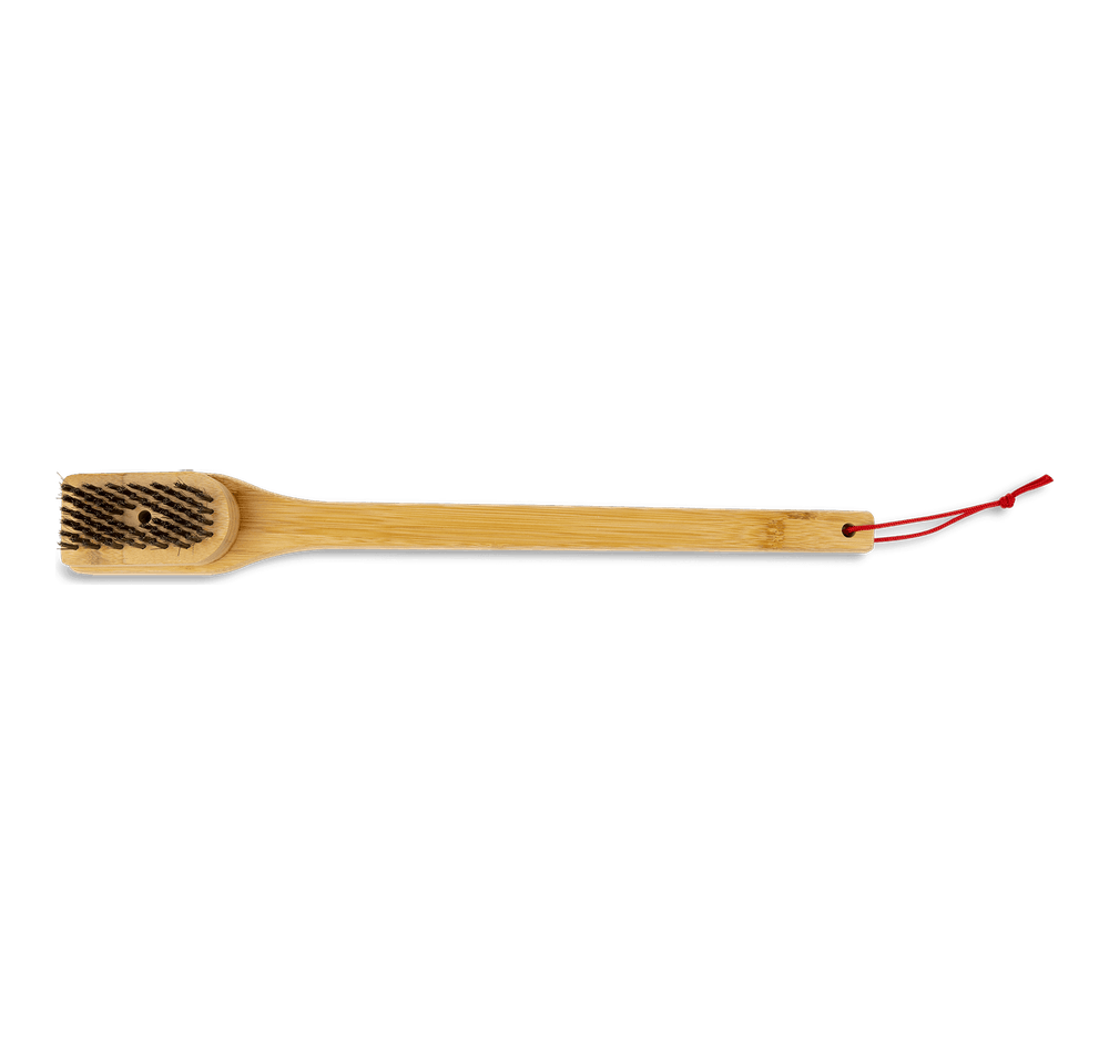 Weber 46 cm bamboo grill brush with sturdy bristles for easy cleaning – available at Keans Claremorris