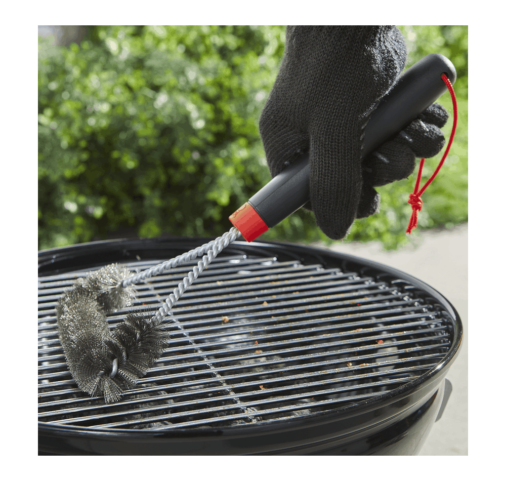 Weber 30 cm three-sided grill brush for easy cleaning, durable bristles – available at Keans Claremorris