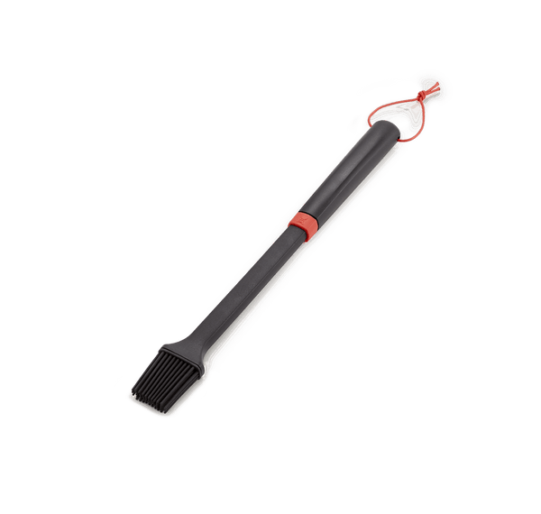 Weber Grill Basting Brush with durable silicone bristles, dishwasher safe, no shedding, hanging loop – available at Kean’s