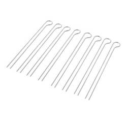 Weber Grilling Skewers Set of 8 dual-pronged stainless steel skewers for BBQ kabobs, available at Kean’s Claremorris. –