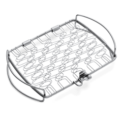 Weber Small Stainless Steel Grilling Basket for veggies and seafood, fits Weber Q 100/1000, dishwasher safe – Kean’s