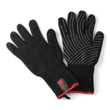 Black Premium Heat-Resistant BBQ Gloves S/M with silicone grip and extended cuffs, available at Kean’s Claremorris. – online