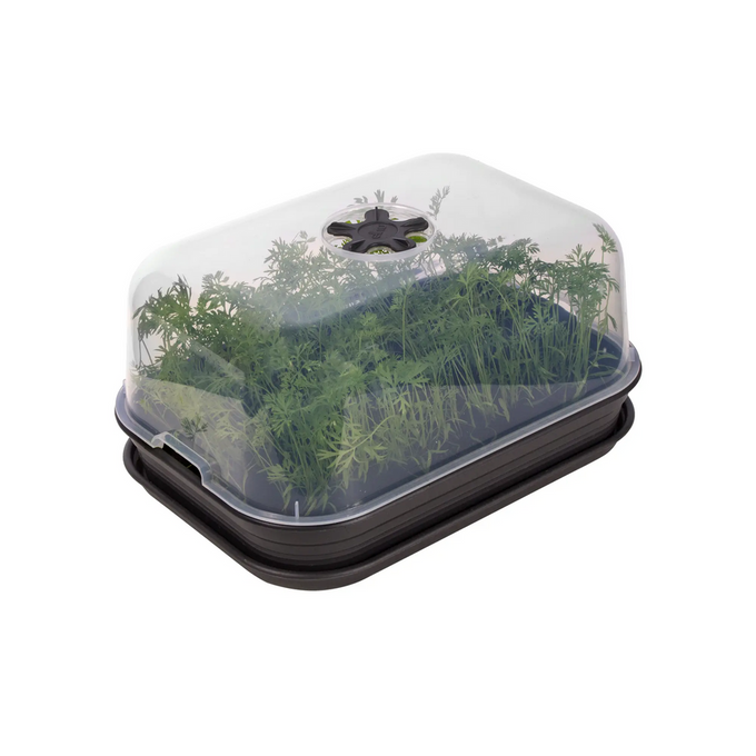 Green Basics Grow Kit Allin1 Living Black, recycled plastic, climate-controlled grow house, plant labels - Keans Claremorris