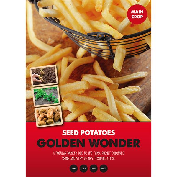 Main Crop Golden Wonder Potatoes 5kg bag, russet skin, floury flesh, ideal for baking and roasting – Keans Claremorris
