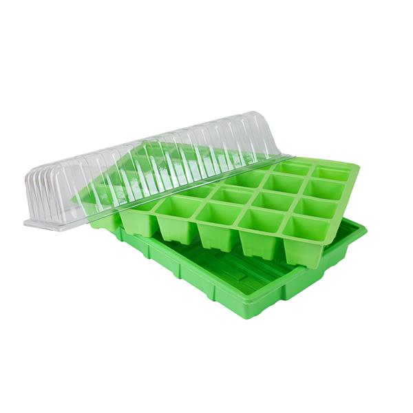 Plantpak Propagator Set with 24-cell tray, raised drainage, shatterproof lid, made from recycled plastic – Keans Claremorris