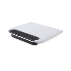 Weber Traveler Cut & Catch Cutting Board with removable catch bin, juice groove, collapsible design, available at Kean’s