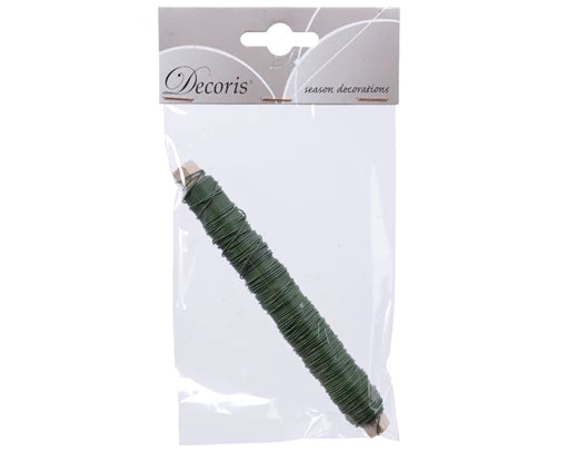 Green lacquered iron wire 0.65cm diameter x 14cm height, flexible for crafts and floral use – Keans Claremorris