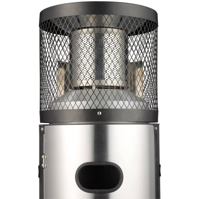 Enders Polo 6kW gas patio heater, outdoor heating, adjustable flame, durable design – available at Keans Claremorris.