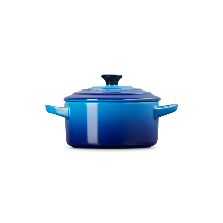 Le Creuset Petite Round Casserole 250ml Azure, durable stoneware, scratch-resistant, microwave & dishwasher safe – Keans
