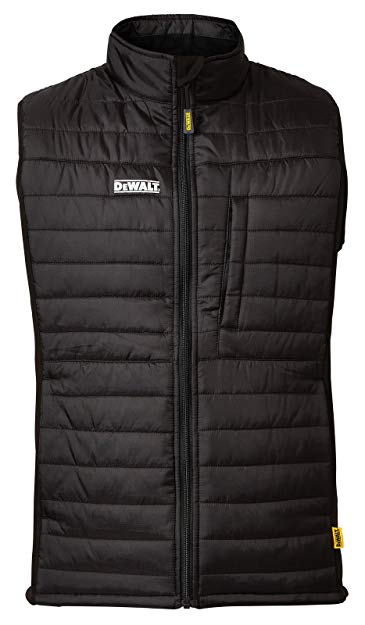DeWALT lightweight polyester gilet with adjustable waist, multiple pockets for tools, warm and breathable workwear - Keans