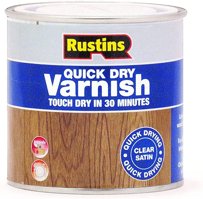 Rustins Clear Satin Varnish Quickdry 250ml