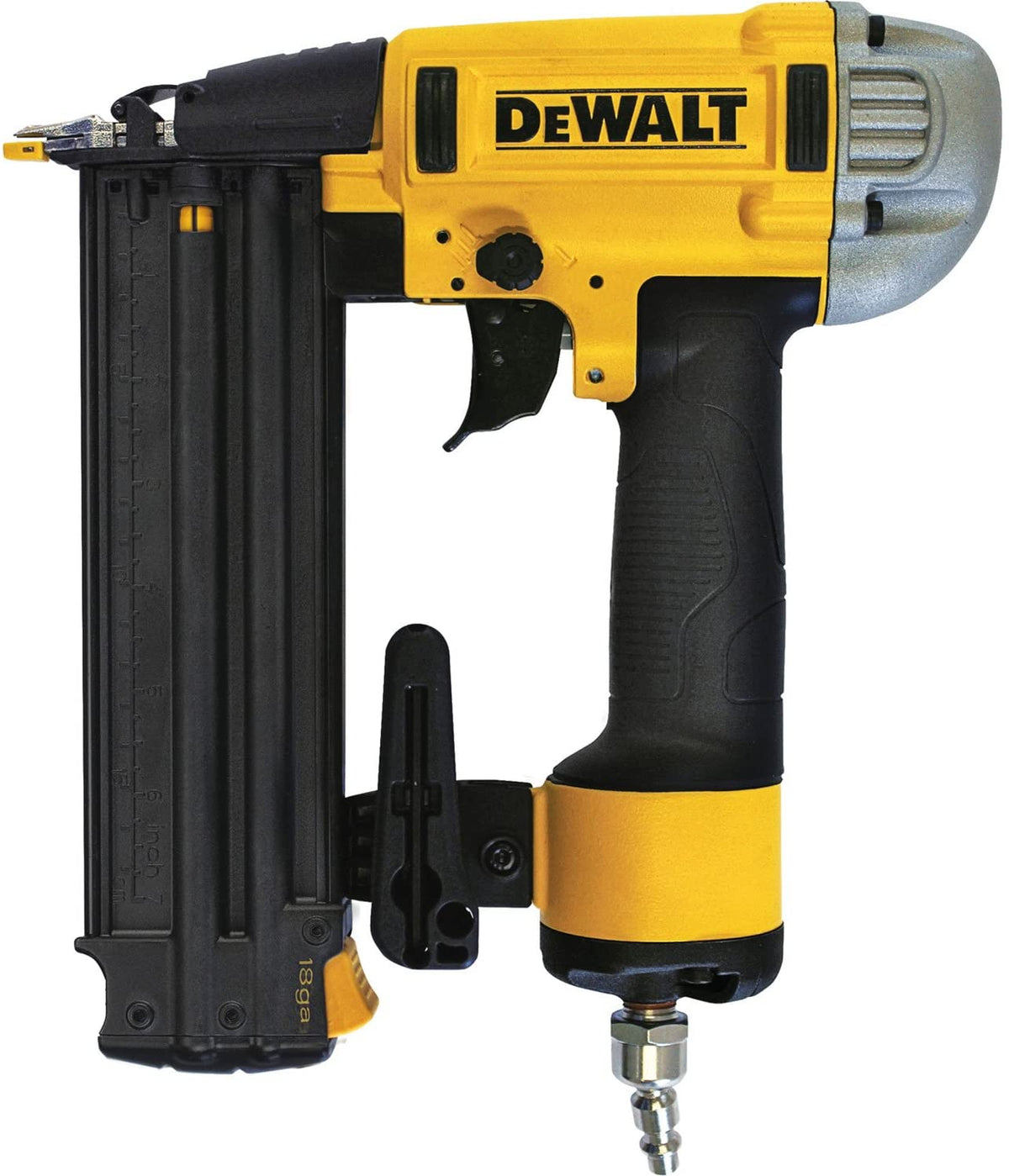 DeWalt Brad Nailer with Precision Point nose, tool-free jam release, adjustable depth, and selectable trigger – Keans
