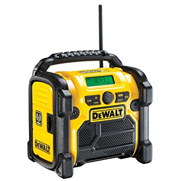 DeWALT Compact Jobsite Dab/FM Radio, battery or mains powered, accepts 10.8V-18V batteries – Keans Claremorris