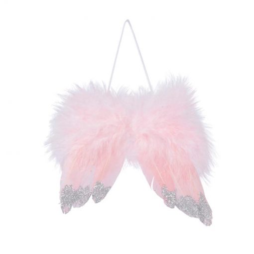 Feather Wings On Wire Blush Pink
