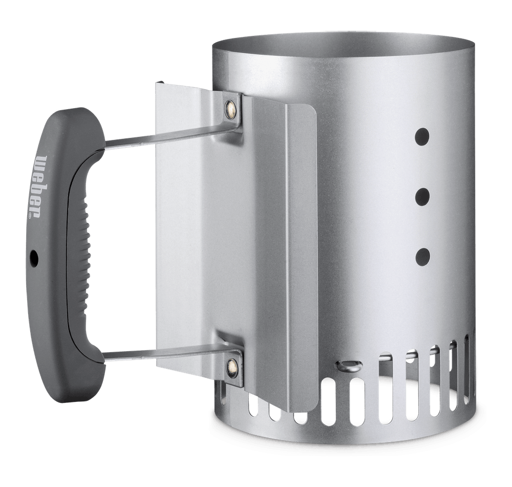 Weber Rapidfire Small Chimney Starter – fast, compact charcoal igniter with heat-resistant handle, available at Kean’s