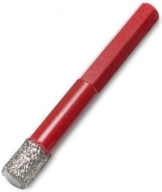 Diamond Tile Drill Bit 6mm, vacuum brazed, durable steel, dry drilling, hex handle, max 3200 rpm – Keans Claremorris