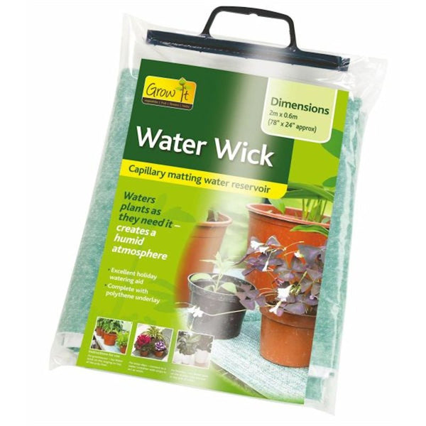 Gardman Waterwick Capillary Matting 200x60cm with wicks and polythene backing for greenhouse plants - Keans Claremorris