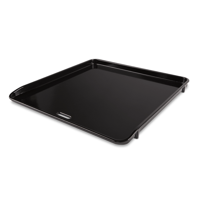 Weber Crafted Griddle, porcelain-enameled cast iron flat top for BBQ, heat-retentive, easy-clean, from Kean’s Claremorris. –