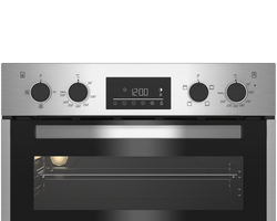 Beko 60cm Stainless Steel Multifunction Built-in Double Oven – sleek design, versatile cooking | Keans Claremorris