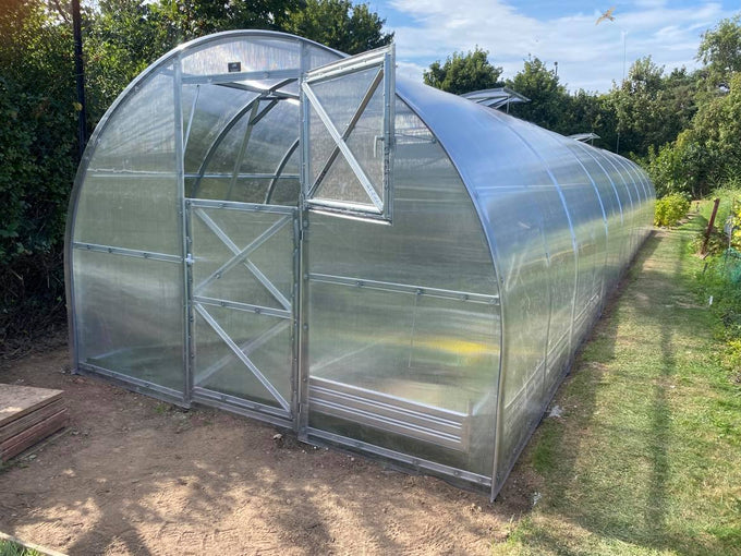 Strong Greenhouse 3x12m, 4mm UV-protected panels, galvanized steel frame, secure locks, large 36m² growing space – Keans