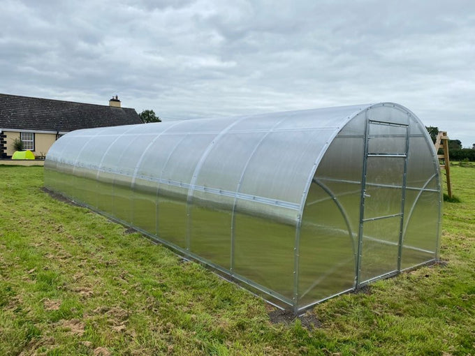 Sigma Greenhouse 3x12m with 6mm UV-protected polycarbonate, galvanized steel frame, easy assembly - Keans Claremorris