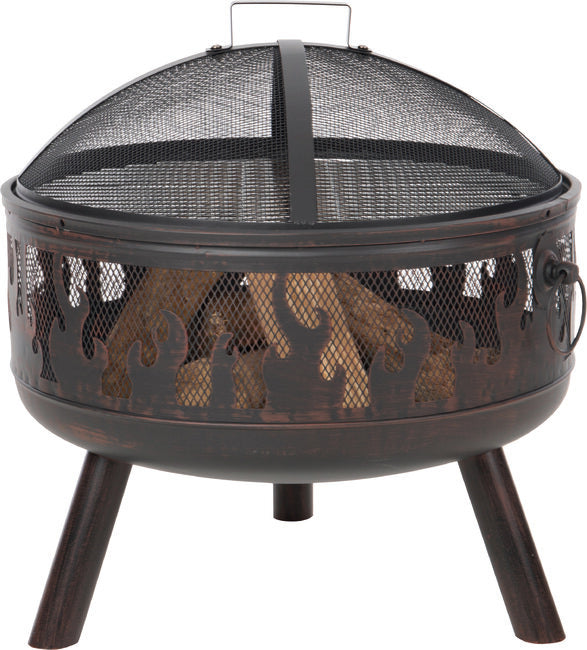 RedFire Fire Pit Blazer with grill, mesh spark catcher, poker, sturdy design for garden, patio, camping – Keans Claremorris