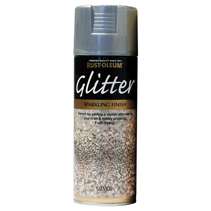 Painters Touch Glitter Silver 400ml aerosol spray paint, fast-drying, durable finish, multi-purpose, Keans Claremorris.