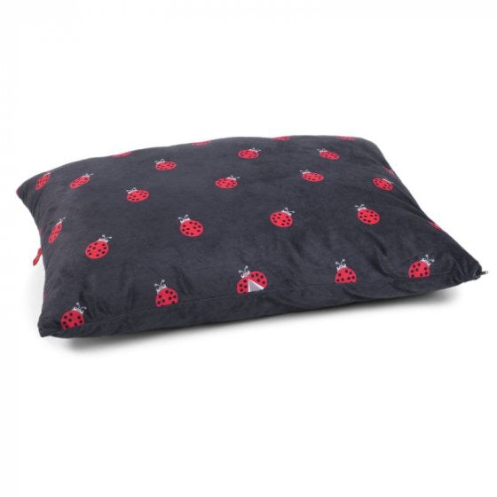 Zoon Ladybug Pillow Mattress for medium dogs, soft polyester, machine washable, reversible cushion – Keans Claremorris.